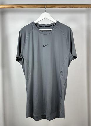 Nike pro tight fit gray футболка для спорту і активностей оригінал xxl