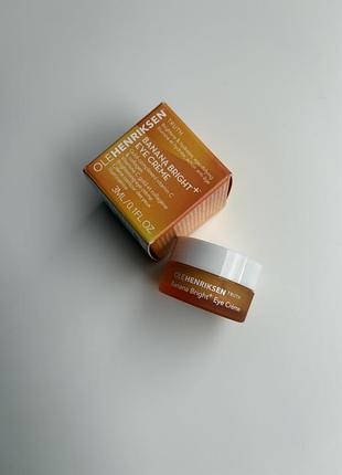 Освітлювальний крем для шкіри навколо очей olehenriksen  banana bright+ vitamin c eye crème for dark circles