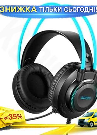 Ku наушники a4tech накладные universal fit с микрофоном 3,5мм для компьютера игр онлайн-курсов uni2l_k