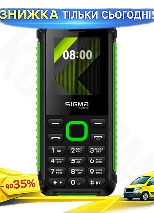 Ku мобільний телефон sigma universal fit mobile x-style 18 track black-green 2 mini-sim кнопковий теле uni2l_k
