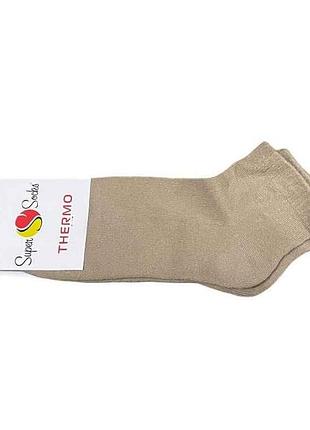 Шкарпетки махра бежевий s_000 р.36-40 12пар тм super socks