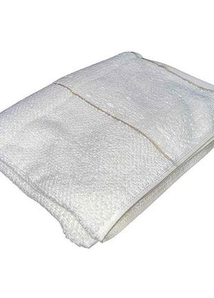 Полотенце 50*90 бежевое махровое жаккард cresta молочное ac1-0056 478 тм aisha