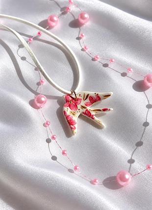 Підвіска з полімерної глини 🌸 2