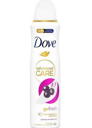 Дезодорант-антиперспирант 150мл аэрозоль ягоды асаи и водяная лилия тм dove