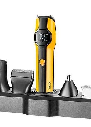 Машинка для подстригания аккумулятор 13в1 v-173 yellow тм vgr