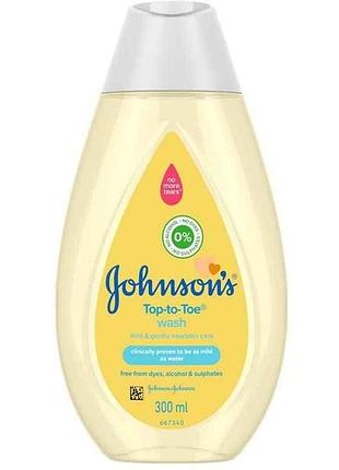 Пінка для купання 300мл johnsons baby від маківки до пят тм johnsons baby