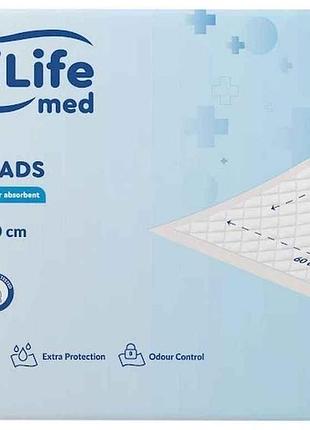Пеленки для взрослых 30 гигиенические поглощающие med super 60х90смшт тм actilife