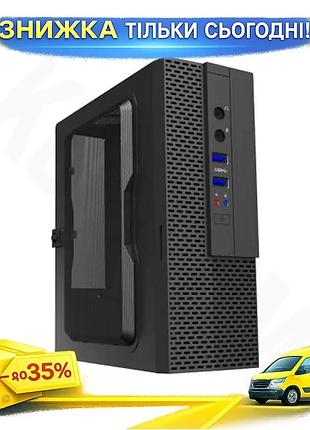 Ku корпус gamemax black universal fit mini itx 200 вт компактний настільний пк для зборки системи комп uni2l_k