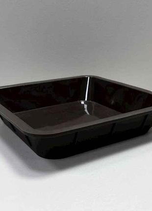 Форма для выпечки квадратная 25x25x5см силикон 10252 chef choco тм lessner