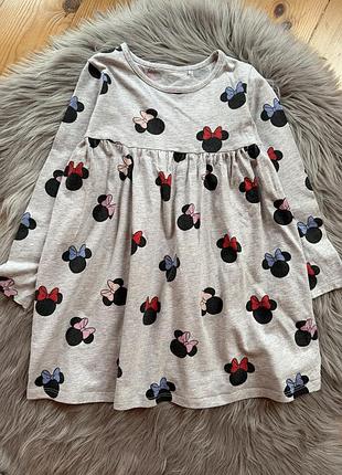 Гарна стильна бавовняна сукня minnie mouse на дівчинку 3/4р george