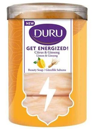 Мило 4шт 90г get energized женьшень та лимон тм duru