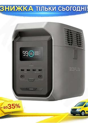 Ku зарядная станция ecoflow universal fit delta 3 1500 black/grey 1800 вт 1536 вт/ч для резервного пит uni2l_k