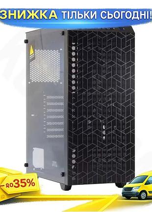 Ku корпус gtl gaming universal fit shield черный mid tower atx micro atx mini itx для геймеров компьют uni2l_k