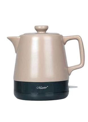 Електрочайник 1000вт 1л mr-071-beige тм maestro