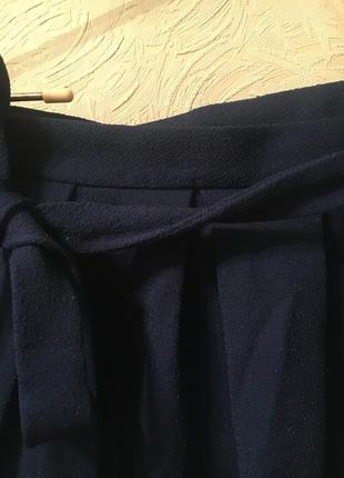 Стильная темная юбка юбочка спидниця миди на запах3 фото