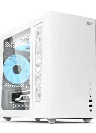 Ku корпус mini tower universal fit 2e credo plus для micro atx mini itx с argb вентиляторами и закален uni2l_k 3