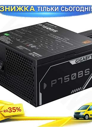 Ku блок питания 750 universal fit вт gigabyte 80 plus bronze немодульный для пк компьютерный адаптер п uni2l_k