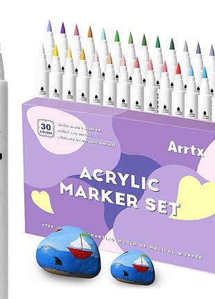 Акриловые маркеры arrtx aacm-0530a, 30 цветов