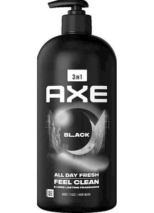 Гель-шампунь 900мл для душу black тм axe