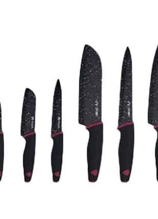Набор ножей покрытия non-stick 6пр.у коробке vc-6200 тм vincent