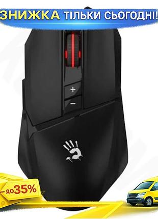 Ku беспроводная игровая мышь universal fit bloody black оптическая 12000 cpi для компьютера с аккумуля uni2l_k