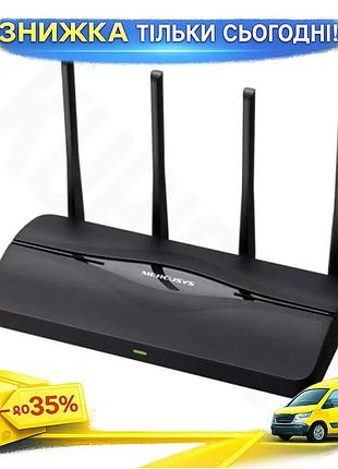Ku роутер mercusys wifi universal fit 7 черный двухдиапазонный до 3600 мбит/с для дома и офиса с 4 ант uni2l_k