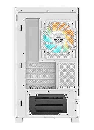 Ku корпус gigabyte white universal fit mid tower для micro atx mini itx с argb вентиляторами и закален uni2l_k 4