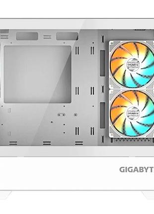 Ku корпус gigabyte white universal fit mid tower для micro atx mini itx с argb вентиляторами и закален uni2l_k 5