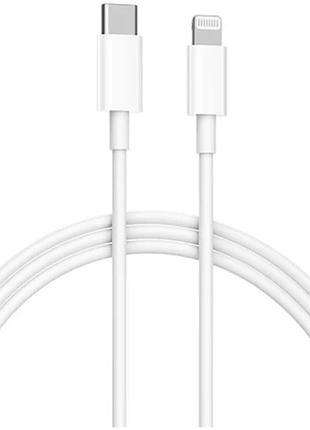 Ku кабель type-c lightning universal fit 1 м xiaomi 18 вт для зарядки и синхронизации белый кабель для uni2l_k 3