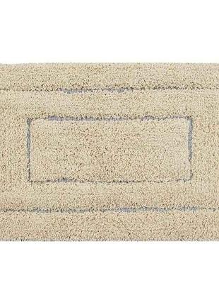 Коврик 45x75 бежевый для туалетных и ванных комнат софта с рамкой тм dariana