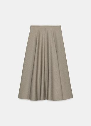 Юбка миди zara - s, m, l, xl 5