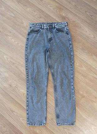 Сірі джинси моми sinsay mom fit (розмір s / 36) в ідеальному стані