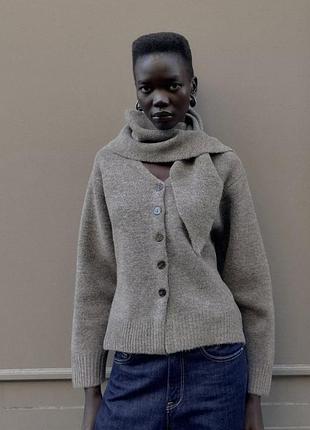 Новинка! трикотажний піджак/кардиган/светр/кофта на ґудзиках zara. привезений з іспанії.