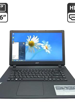 Ноутбук acer aspire es1-520 / 15.6" (1366x768) tn / amd e1-1500 (2 ядра по 1.4 ghz) / 8 gb ddr3 / 320 gb hdd / amd radeon hd 7310