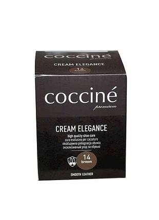Крем в банке elegance губка, 50мл коричневый тм coccine