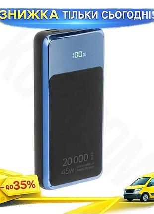 Ku универсальная мобильная батарея universal fit 20000 mah rivacase с led дисплеем для зарядки гаджето uni2l_k