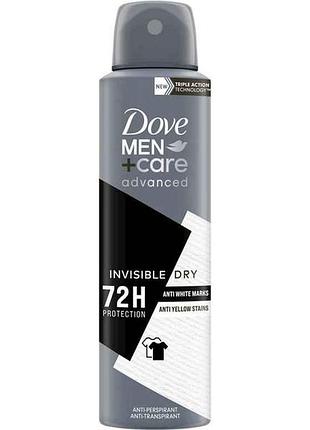 Дезодорант-антиперспирант 150мл mencare невидимая сухость 72 часа тм dove