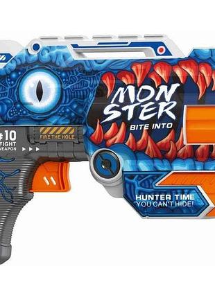 Пістолет мех. з мякими набоями монстр 23х14см тм fast pioneer