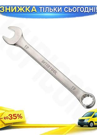 Ku ключ рожково-накидной intertool universal fit 19 мм комбинированный инструмент для ремонта и сборки uni2l_k