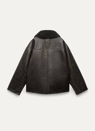 Шоколадна дублянка zara 2