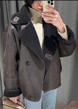 Шоколадна дублянка zara 6