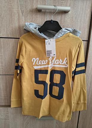 Детский реглан крутой с капюшоном h&amp;m р.2/4, 4/6.