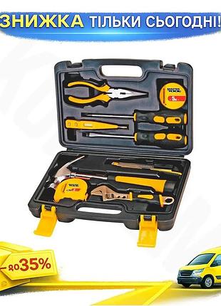 Ku набір інструментів mastertool universal fit 9 од. для ремонту та складання щипці викрутки молоток р uni2l_k