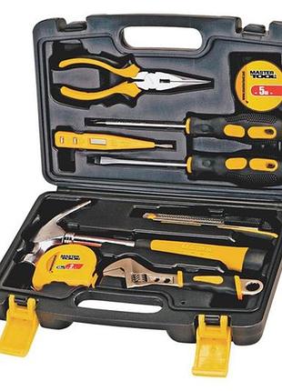 Ku набор инструмента mastertool universal fit 9 ед. для ремонта и сборки щипцы отвертки молоток рулетк uni2l_k 2