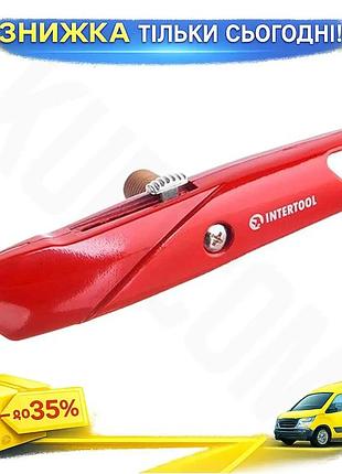 Ku нож прорезной intertool universal fit металлический трапециевидный для резки бумаги и картона сменн uni2l_k