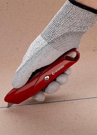 Ku нож прорезной intertool universal fit металлический трапециевидный для резки бумаги и картона сменн uni2l_k 9