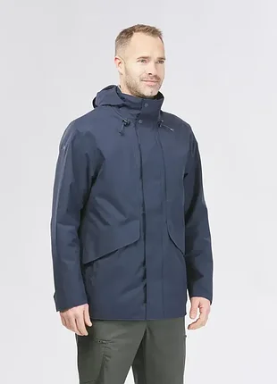 Чоловіча водонепроникна куртка quechua decathlon nh550 rain (m) 5000mm
