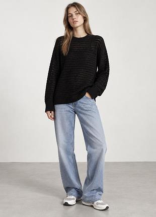 Сверт чорний сітка bershka оверсайз🌟