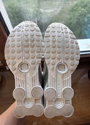 Nike shox r4 44 білі 6