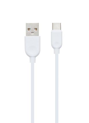 Кабель usb borofone bx14 usb - type c 2.4a max 2m белый